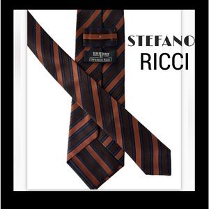 Stefano Ricci brown and orange luxury, men’s tie